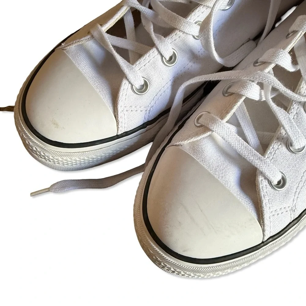 Converse All Star Chuck Taylor Lift Hi White Tops sneakers shoes Revolve 10.5